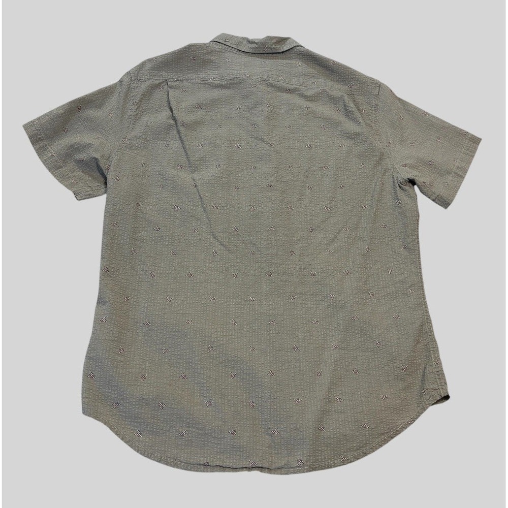 Jachs New York Men's Large Lobster Print Seersucker Short Sleeve Button Down - Picture 5 of 8